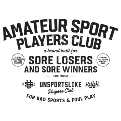 Amateur Sport Players Club - AS Colour Mens Block Tee Design