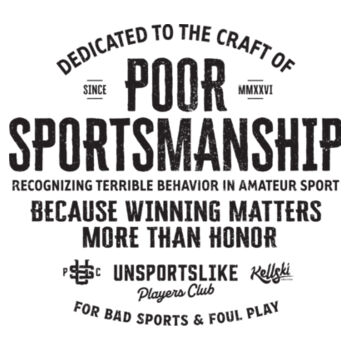 Poor Sportsmanship - AS Colour Womens Maple Tee Design
