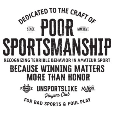 Poor Sportsmanship - AS Colour Womens Maple Tee Design
