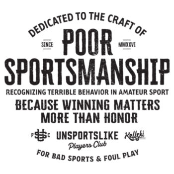 Poor Sportsmanship - AS Colour Mens Block Tee Design