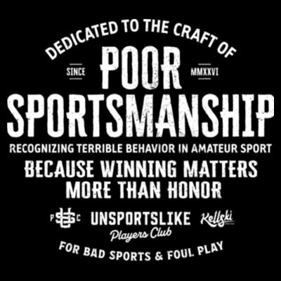 Poor Sportsmanship - AS Colour Mens Block Tee Design